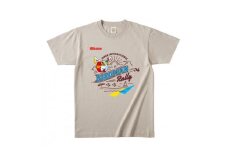 ひこにゃん×鳥人間Tシャツ ミルキーグレー １枚 S サイズ ふるさと納税限定デザイン Tシャツ グレー オーガニックコットン コットン 綿 100％ 衣料 ファッション ご当地キャラ ひこにゃん 鳥人間 鳥人間コンテスト スタッフT   滋賀 彦根