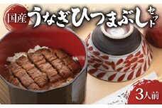 炭火焼き 国産 うなぎ ひつまぶしセット 3人前 ひつまぶし うなぎ 鰻 ウナギ 小分け 炭火焼 炭火 うなぎ国産 土用丑の日 土用の丑の日 おすすめ 簡単調理 ギフト プレゼント 滋賀 彦根 あゆの店きむら うなぎや源内