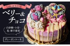 グルテンフリー ヴィーガン ローケーキ Lots of LOVE ベリー ＆ チョコ デザート 自然由来 ケーキ 贈り物 ギフト ラズベリー 高級感 甘味 クリーム プレゼント ダイエット 健康 誕生日 記念日 スイーツ ヴィーガンスイーツ ビーガン 滋賀 彦根