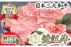 【PRキャンペーン対象】【４等級以上の未経産牝牛限定】近江牛カルビ焼肉【600ｇ】【AF11U】