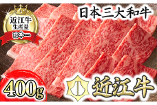 【PRキャンペーン対象】【4等級以上】【カネ吉山本】近江牛[吟] 焼肉用 サーロイン【400g】【Y041U1】