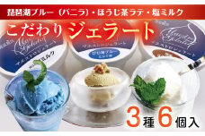 近江の手作りジェラートセット【フレーバー2個ずつ/6個入り】【120ml×6個】【DC01U】