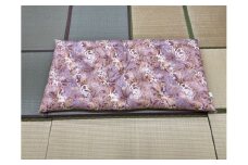 極上もめん綿入り敷布団 みやび柄 1枚 (赤)【CW96U】