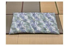 極上もめん綿入り敷布団 みやび柄 1枚 (青)【CW97U】