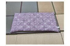 ワタセ工場製造　極上もめん綿入り敷き布団　フラワー柄　1枚　(赤)【CW99U】