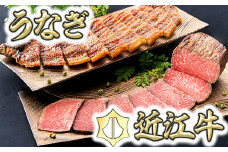  【手仕込み！食べれば納得！】近江牛ローストビーフ＆うなぎ蒲焼セット【D021U】