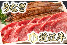 【食卓を豪華に！】近江牛赤身スライス400g＆うなぎ蒲焼2尾セット【D022U】