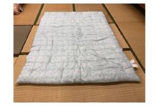 もめん綿入り（コットン100％）　肌掛け布団　二重ガーゼタイプ（ミントブルー）【CW106U】