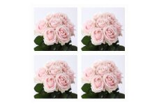 【総本数100本！】國枝バラ園から直送！Flower Bouquet（25本の花束×４ケース）淡いピンク