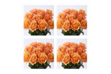 【総本数100本！】國枝バラ園から直送！Flower Bouquet（25本の花束×４ケース）オレンジ