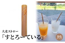 大麦ストロー「すとろーている」、ケース入り茶色