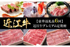 【豪華返礼品6回】近江牛プレミアム定期便    霜降り 焼肉用 認定近江牛 抜群の旨味 濃厚な味わい 牛肉 肉 焼き肉 バーベキュー BBQ 産地直送 国産 お取り寄せ 守山市