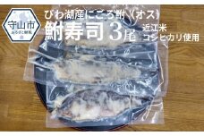 びわ湖産にごろ鮒（オス）鮒寿司 ３尾