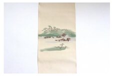 爪掻本綴織名古屋帯「いわなの季節」  名古屋帯  最高級 1点物 綴織 織物 シルク 関東巻き 清原織物 お取り寄せ 守山市
