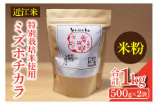 近江米『ミズホチカラ』　特別栽培米使用　米粉1キロ（500g×2袋）
