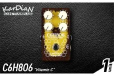 C6H8O6 "Vitamin C"　トランジスタ ファズ ペダル 2EQ サウンドメイキング エフェクター エレキ ギター ベース 楽器 アクセサリ 音響機材 滋賀県 守山市