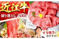 近江牛 すき焼き用 切落し 500g / 牛肉 和牛 国産牛 黒毛和牛 すき焼き用 切り落とし 近江牛 A5 すきやき しゃぶしゃぶ お祝い 贈答 すき焼き / 栗東市 / 元三フード株式会社[BIBH005]