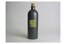 信楽焼 魔法のボトル 黒色（予備コルク付）