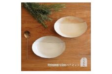 信楽焼　カレー皿ペアセット