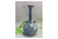 【信楽焼】群青耳付花入れ　花入　花器　花瓶（nha-004）