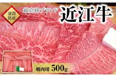 【着日指定必須】近江牛　焼肉用　５００ｇ