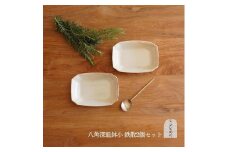 信楽焼 八角深鉢（小） 鉄散 ２枚セット【古谷製陶所】