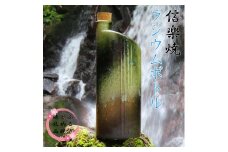 信楽焼　おいしく飲める！ラジウムボトル（グリーン） mu-006