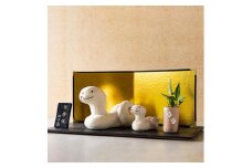 干支置物「迎春へび」親子陶板セット　eto25-01sp【信楽焼・明山】