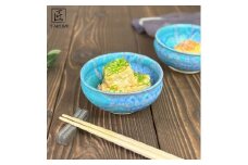 信楽焼　いろどり小鉢2個セット（琵琶ブルー）