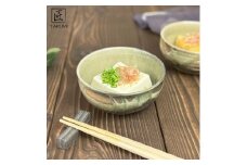 信楽焼　いろどり小鉢2個セット（織部）