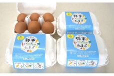 湖南市産　平飼卵（弥平＆ファイトリッチ）24個　頒布コース(6か月）[№5748-0207]