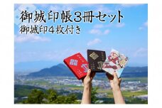 御城印帳3冊セット＆御城印4枚[№5748-0367]