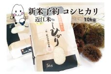 ◆【令和7年(2025)産新米予約】実生庵の新米近江米【四季風流】 特別栽培米 コシヒカリ 5kg× 2袋 精米済 9月上旬お届け農家直送