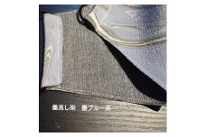 ◆墨流し染シルクマスク（裏地高島ちぢみ）【女性用ブルー系】