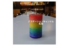 ◆グラデーションキャンドル［虹色］