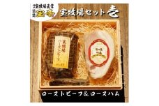◆宝牧場近江牛ローストビーフとみるく豚ロースハム