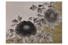 ◆米寿・金婚式・御祝いに　アートパネル題名「墨牡丹」