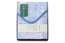 ◆高島ちぢみ敷きパッド　ブルー系