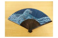 黒染　青波（男性用扇子）