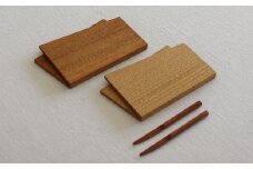 木の器 菓子皿・菓子切りペアセット 家具工房ウノカ 滋賀県 東近江市 C-F02 木の器 菓子皿 菓子切り ペアセット 和菓子 茶席 おもてなし クルミ 桜 木製 天然木 手作り 工芸品 プレゼント ギフト 贈り物 おしゃれ 和モダン