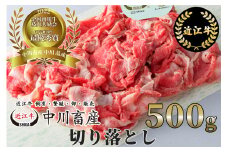 A-C08 令和4年度 全国肉用牛枝肉共励会 最優秀賞受賞 中川牧場の 近江牛 切り落とし 500g  [ 髙島屋選定品 ]  A-C08 （株）髙島屋洛西店 