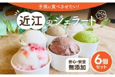 近江のジェラート （6個セット） かなめカフェ 滋賀県 東近江市 O-E07 ジェラート アイス アイスクリーム 滋賀 近江 スイーツ ギフト