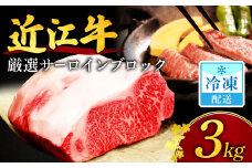 DC-E01 【近江牛３kgサーロインブロック】近江牛　厳選ブロック肉　３kg 安田牧場 近江牛 牛 牛肉 国産 和牛 ブランド牛 赤身 肉じゃが ハヤシライス 炒め物 煮物 ギフト 贈り物 高級 人気 近江 東近江市 滋賀県