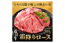 C-D21近江牛 ロース スライス 500g 佐乃屋精肉店 牛 牛肉 国産 和牛 ブランド牛 赤身 すき焼き しゃぶしゃぶ 炒め物 煮物 ギフト 贈り物 高級 人気 近江 東近江市 滋賀県