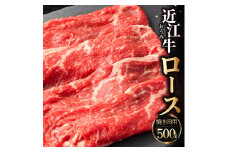 C-D22　近江牛ロース(焼き肉用)  500g 佐乃屋精肉店 牛 牛肉 国産 和牛 ブランド牛 赤身 すき焼き しゃぶしゃぶ 炒め物 煮物 ギフト 贈り物 高級 人気 近江 東近江市 滋賀県