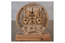 A-I12　オリジナル木製兜飾り（一人用） 工芸品 インテリア 置物 かわいい  お歳暮 ギフト プレゼント お祝い 贈り物 ふるさと納税 滋賀県 東近江 近江 株式会社 青地ライフクリエイト