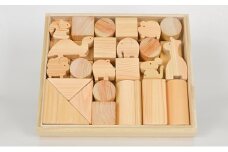 国産ひのき積み木セット（L） [№5694-0472]