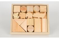 国産ひのき積み木セット（S） [№5694-0473]