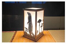 【笹木木工×早川鉄兵】切り絵のあんどん（イタチ） [№5694-0528]