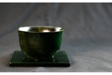 【usiru（ウシル）】漆のコースター＋ぐい飲みセット　緑 [№5694-7240]0550